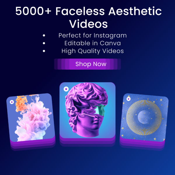 5000 Aesthetic Faceless Video Reels + Story | Affiliate Marketing, Email, Social Media, DFY Instagram Templates Digital